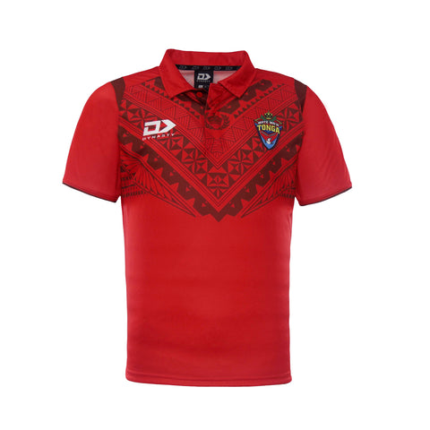 2022 Tonga Rugby League Mens Media Polo-FRONT