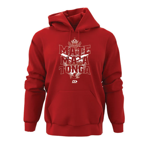 2022 Tonga Rugby League Mens Graphic Hoodie - Red